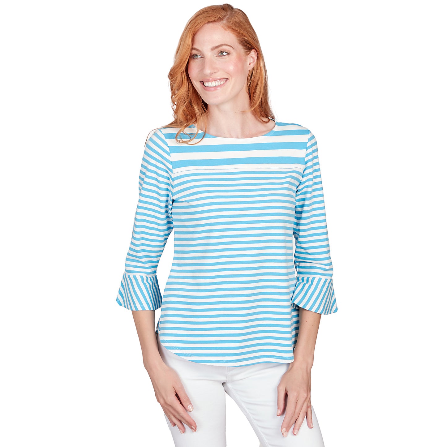 Women's Patio Party Striped Jersey Top