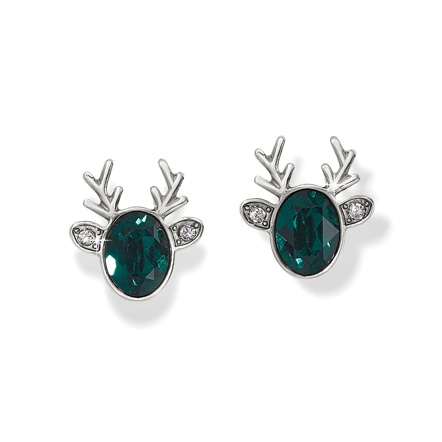 Reindeer Glitz Mini Post Earrings - Green