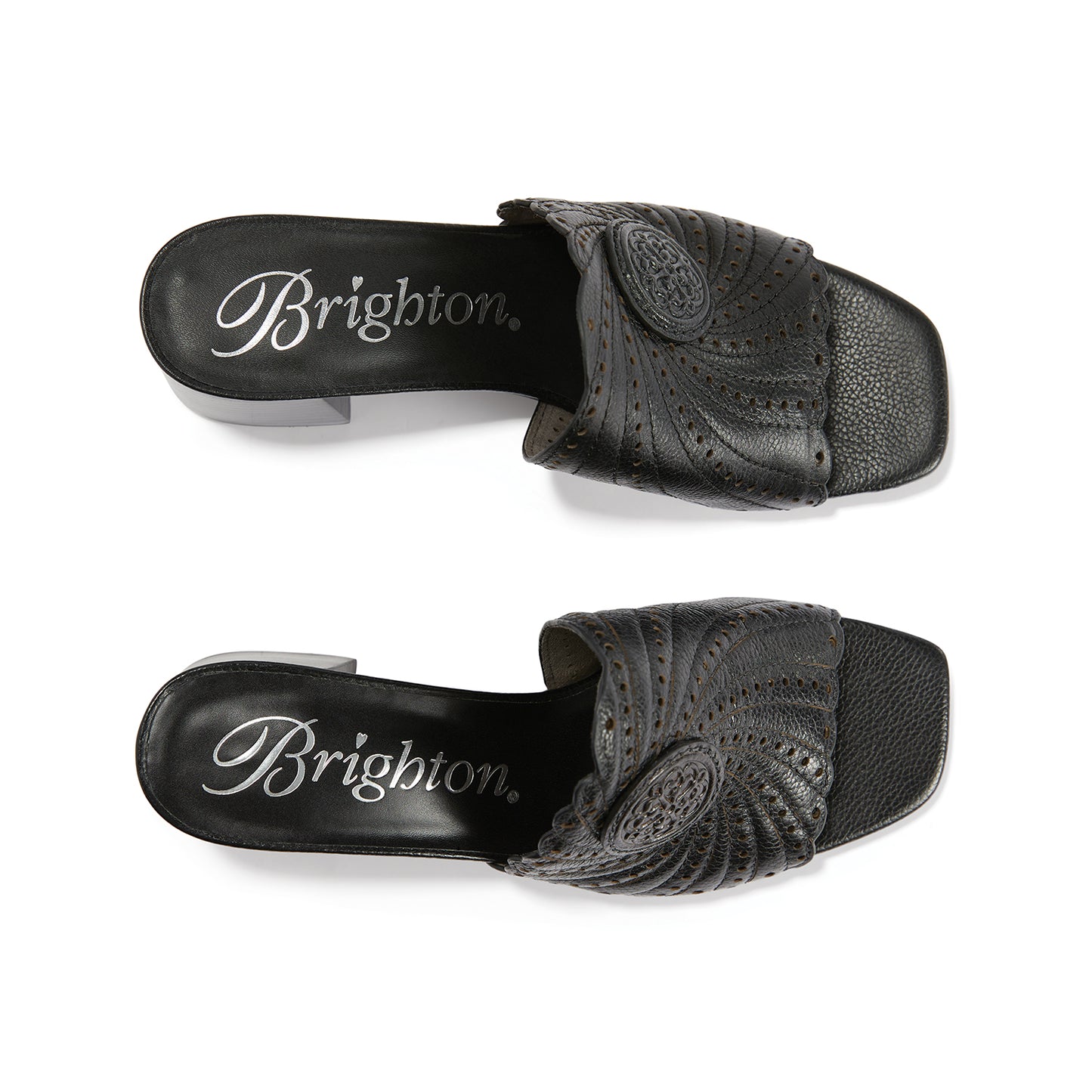 Theda Heel Sandals - Black